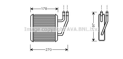 AVA QUALITY COOLING Теплообменник, отопление салона VW6203